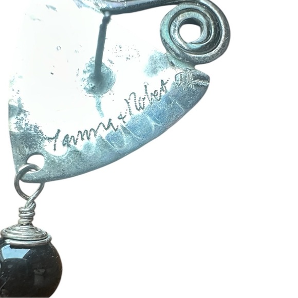 Vintage Onyx and Sterling Silver - Picture 3 of 3